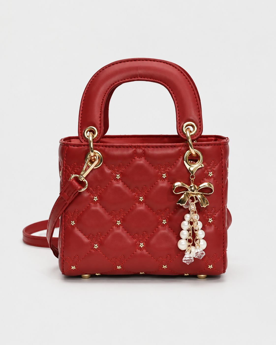 Pearl Quilted Handbag