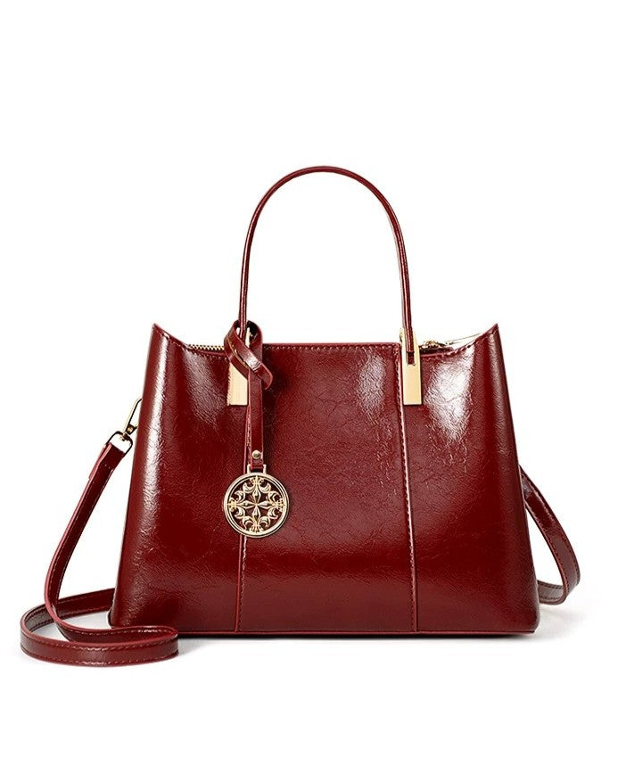 Luxe Burgundy Handbag