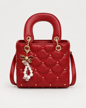 Pearl Quilted Handbag