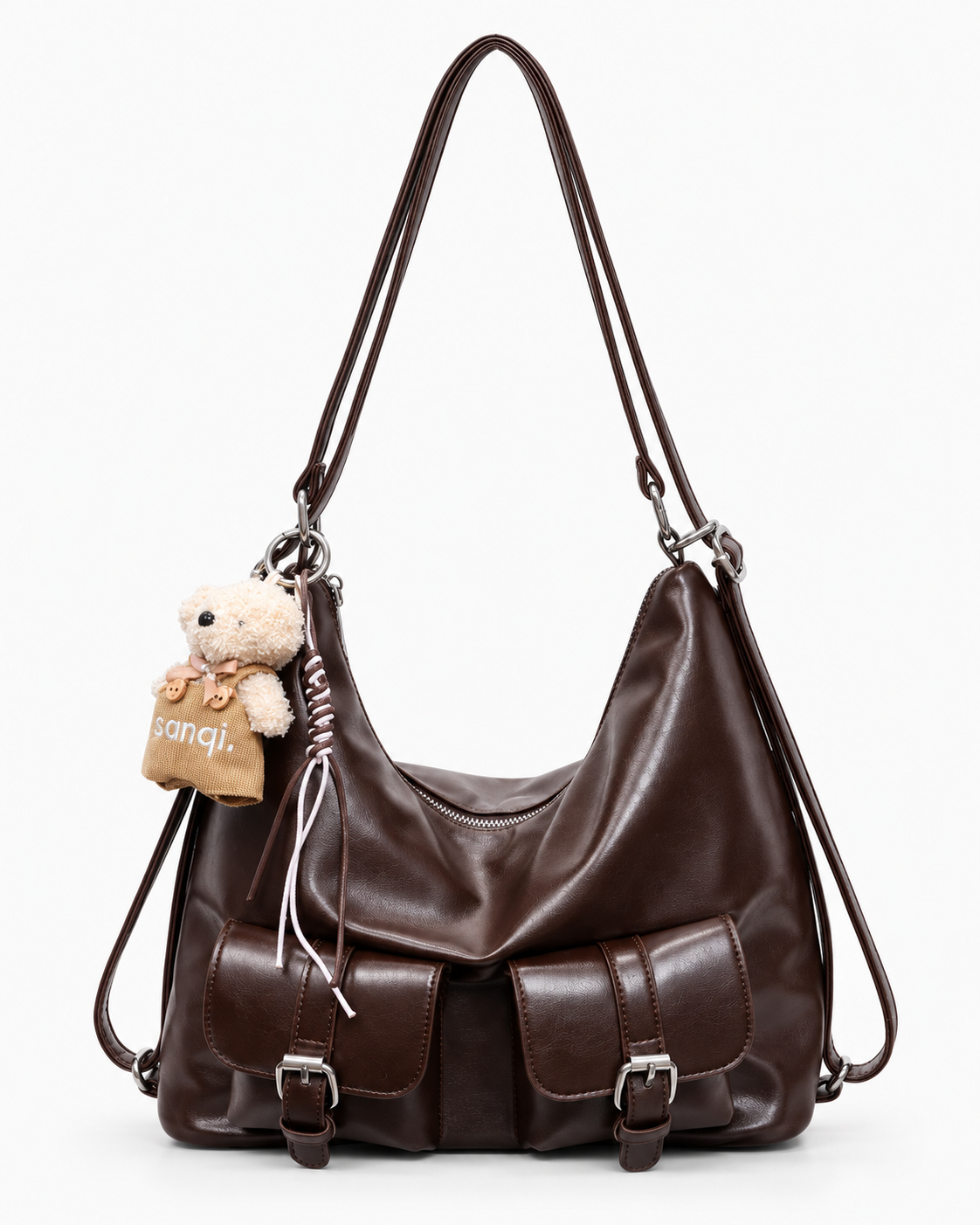 Double Pocket Shoulder Bag