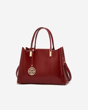 Luxe Burgundy Handbag